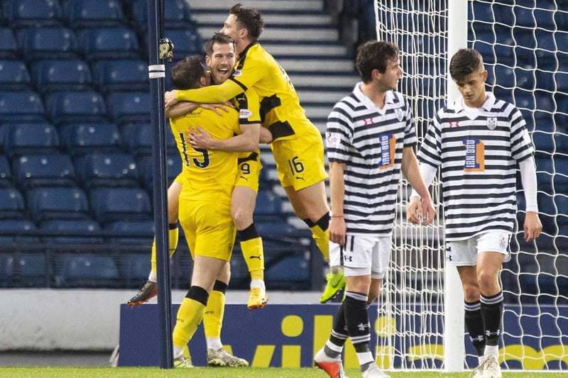November 24, 2018: Queen's Park 0-3 Raith Rovers. Goals by Kevin Nisbet, Liam Buchanan (pictured) and Nathan Flanagan win this Scottish Cup third round tie for Raith at Hampden (Pic Ian Cairns)