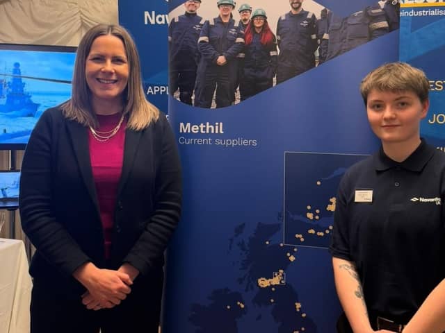 Melanie Ward MP with Navantia apprentice, Lana Gilchrist, from Kirkcaldy | Pic Contributed