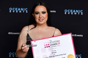 Jodie Maguire, from Methil, was named Creative Make Up Artist of the Year at the Scottish Make Up Awards 2024.  (Pic: Scottish Make Up Awards)