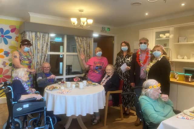 David Torrance and Carol Lindsay visited the care home.