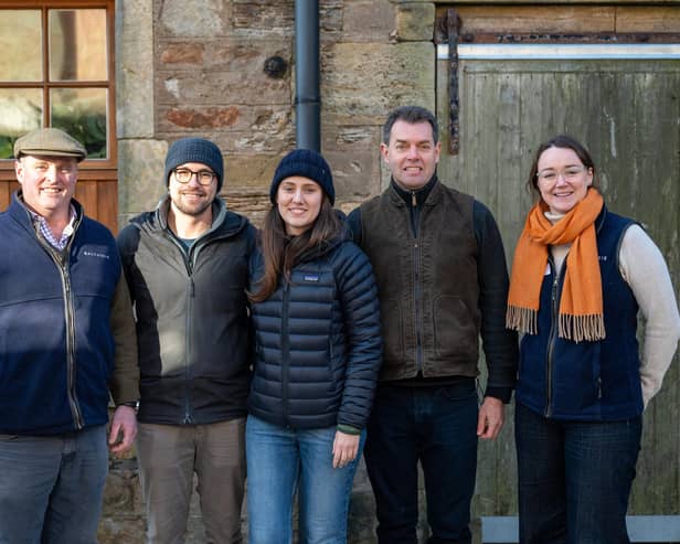 Toby Anstruther of Balcaskie Estate, Rosie Jack of Balcaskie Estate, Artem Gamzin and Helena Vondrus of Insect Farm and Sam Parsons of Balcaskie Estate (Pic: Submitted)