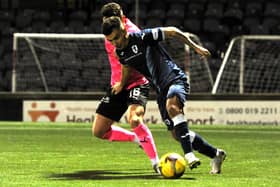 Dan Armstrong in action against Inverness on Tuesday night (Pic: Fife Photo Agency)