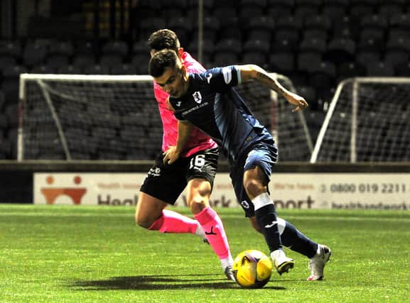 Dan Armstrong in action against Inverness on Tuesday night (Pic: Fife Photo Agency)