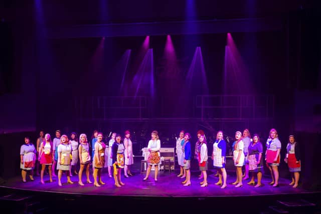 The cast of KAOS on stage at the Adam Smith Theatre where they are presenting Made In Dagenham (Pic: Submitted)