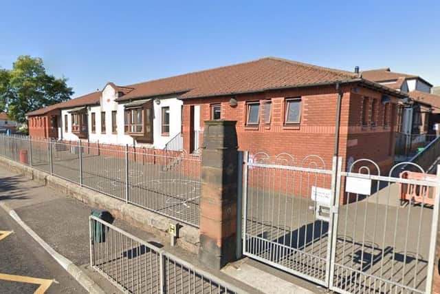 The raid happened at Pathhead Primary School