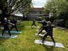 Outdoor yoga first event in Adam Smith’s garden as green space opens to community