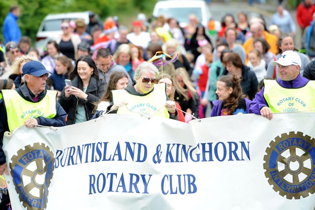 The Rotary Club of Burntisland and Kinghorn was part of the parade