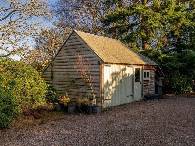 Garage and shed.
