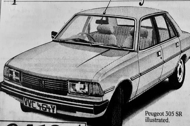 The Peugeot 305 hit the market in 1982 with a special driveaway deal - £4195 on the road.