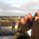 May Day singers at the top of the Old Kirk tower in Kirkcaldy (Pic: Old Kirk)