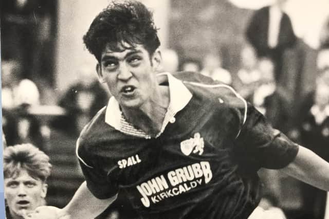 Robbie Raeside pictured playing for Raith Rovers in the 1990s (Pic by Bill Dickman)