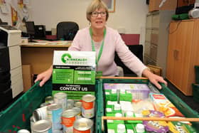 Joyce Leggate at Kirkcaldy Foodbank (Pic: Fife Photo Agency)