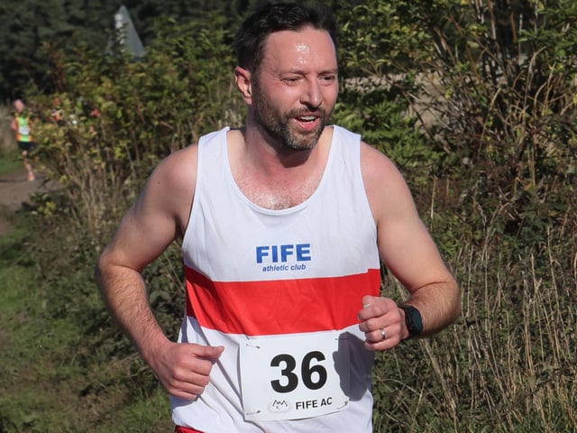 Ryan Dunning at Fife Athletic Club’s 2026 Giffordtown 5K near Ladybank on Sunday (Photo: Pete Bracegirdle)