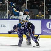 Sean Giles netted his first goal for Fife Flyers in the game at Braehead (Pic:  Al Goold)
