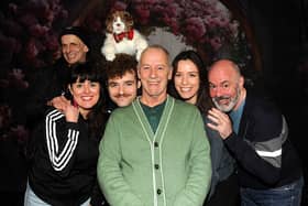 Behind the scenes with the cast of Ya Wee Beauty & beastie' -  Graham Scott, Kirsty Strachan, Robin MacKenzie, Billy Mack, Sarah Brown Cooper & Mark McDonnell  (Pic: Fife Photo Agency)