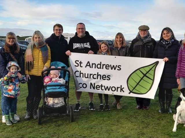 Pictured above are some of the STACEN team getting together to celebrate with a walk along the West Sands