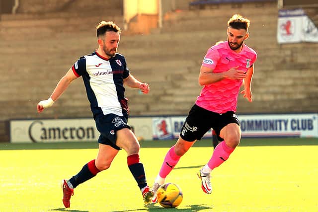 Aidan Connolly in action against Inverness. (Pic: Fife Photo Agency)