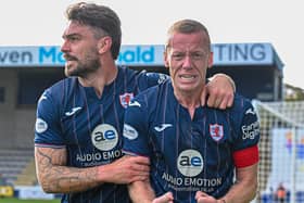 Scott Brown (right) celebrates with George Oakley (Pic by Rob Casey/SNS Group)