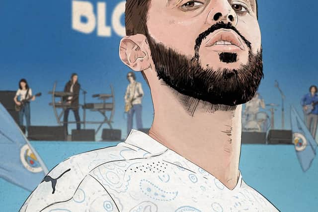 Ben's illustration of Man City and Portugal star Bernardo Silva