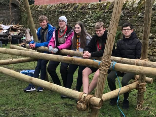 Some of the Explorer Scouts who will be attending the International Patrol Jamboree in Blair Athol this summer.