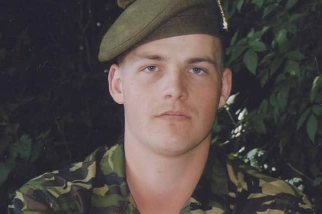 Private Stephen Bainbridge who was injured in Helmand on Armistice Day 2011