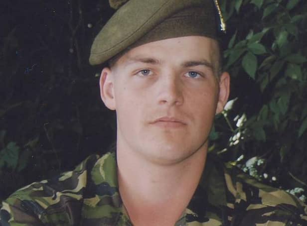 Private Stephen Bainbridge who was injured in Helmand on Armistice Day 2011