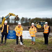 Keepmoat Homes soil cutting ceremony at Westwood Park, Glenrothes.