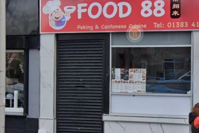 Food 88, 8 Queensferry Road, Rosyth.
Pass rating on April 14