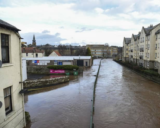 Homes and businesses in Cupar were flooded in December when the River Eden burst its banks.  (Pic: Lisa Ferguson)