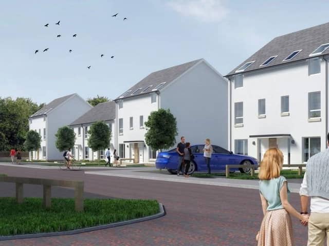 Artist's impression of the proposed housing development in Kennoway