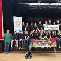 Youth theatre stage foodbank drive in memory of local hero