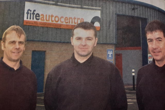 Fife Auto Centre opened its doors in Kirkcaldy, at Hayfield Industrial Estate.
Pictured are Brian Meechan, Berry Braid and David Balsley.