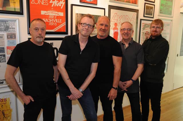 The Skids open their retrospective exhibition at the Dunfermline library and museum (Pic: David Wardle)