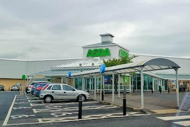 The offence took place at Asda in Kirkcaldy.