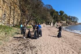 Volunteers from W.L. Gore Associates (UK) and Fife Coastal and Countryside Trust cleaned Seafield Beach, Kirkcaldy