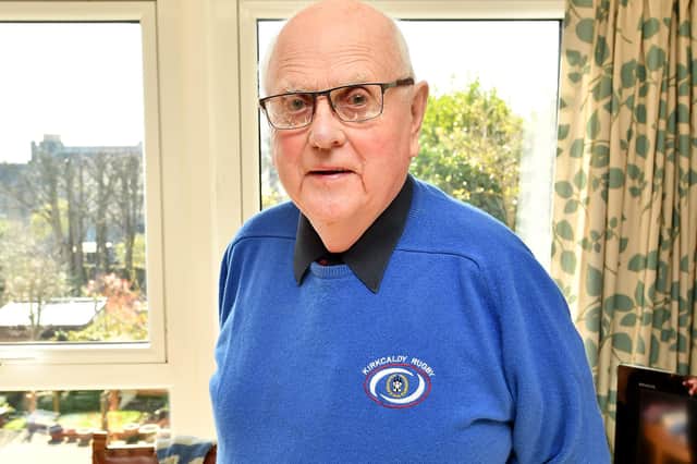 John Methven wrote Kirkcaldy Rugby Club reports for 63 years (Pic by Fife Photo Agency)