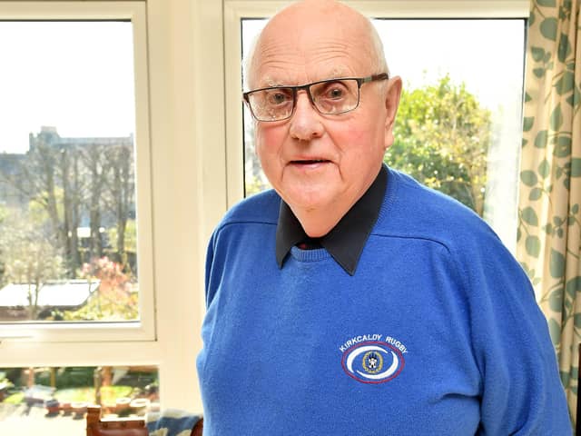 John Methven wrote Kirkcaldy Rugby Club reports for 63 years (Pic by Fife Photo Agency)