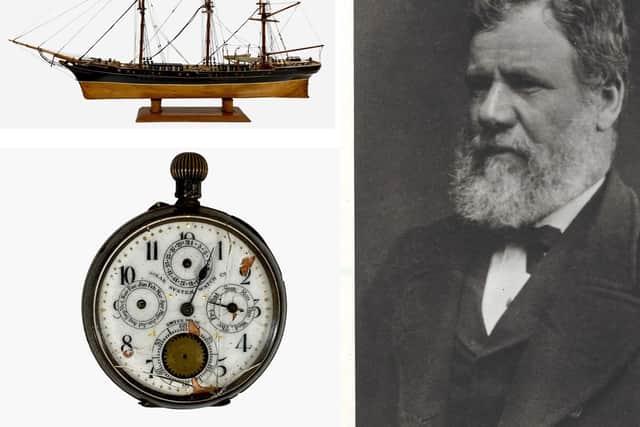 Watch and model pics by Fife Cultural Trust; Portrait of Moodie portrait by National Maritime Museum Greenwich.