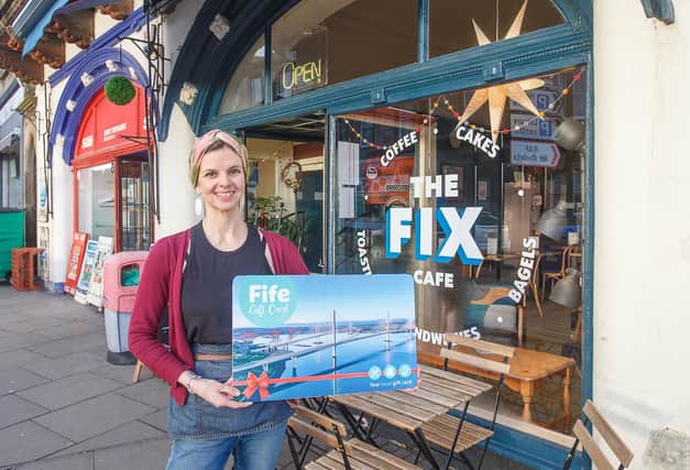 Donna Swan, owner of The Fix in Burntisland, and winner of the Dream Christmas competition.  (Pic: submitted)