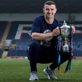 Raith Rovers club captain Ross Matthews, pictured at a press conference at Stark's Park in Kirkcaldy in March, says he'd love to get his hands on the SPFL Trust Trophy again (Photo by Ross Parker/SNS Group)