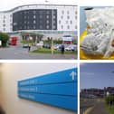 NHS Fife was put under scrutiny at its annual review at Rothes Halls (Pic montage: Fife Free Press archives)