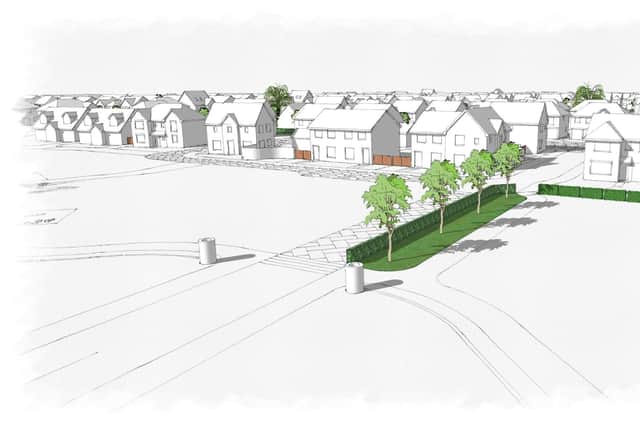 The proposed development at Crossford, Fife