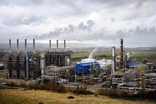 ExxonMobil petrochemical plant at Mossmorran. Image: Jane Barlow/Johnston Press.