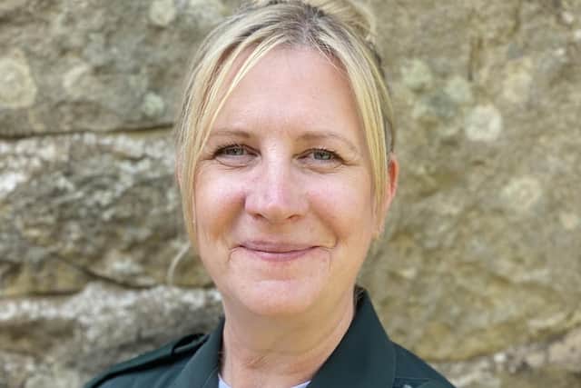 Julie Shields, from Leslie, has been awarded the King's Ambulance Service Medal.  (Pic: Scottish Ambulance Service)