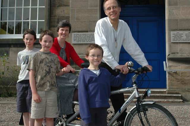 Catriona, Marc and their three children who grew up in Kirkcaldy.