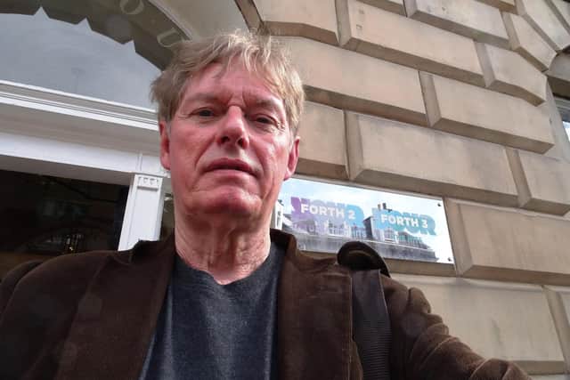 John Murray outside Forth House for the last time  (Pic: John Murray)
