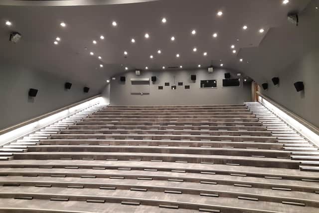 The view from the stage of the refurbished auditorium at Adam Smith Theatre, Kirkcaldy (Pic: Fife Free Press)