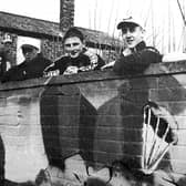 In 1999 youngsters from the Linktown area of Kirkcaldy covered up a grafitti-strewn wall with a mural carrying an anti-drug message. From l to r are; Kirsty Halstead, Sarah Rutherford, Lee Allan, Mark Lindsay, Jamie Donaldson and Louise Young.