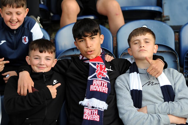 Young fans at the match.