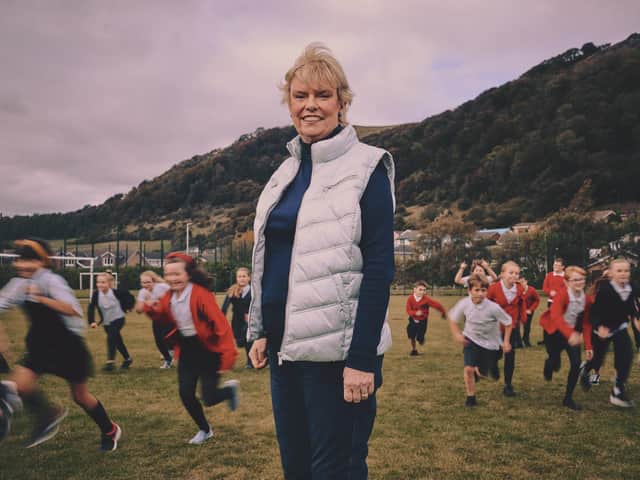 Elaine Wyllie, from Burntisland, developed The Daily Mile when she was headteacher at St Ninian's Primary in Stirling in 2012.